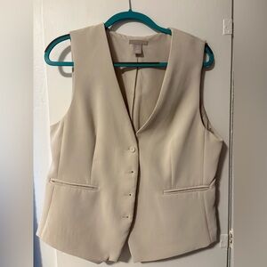 H&M Beige Sleeveless Top
